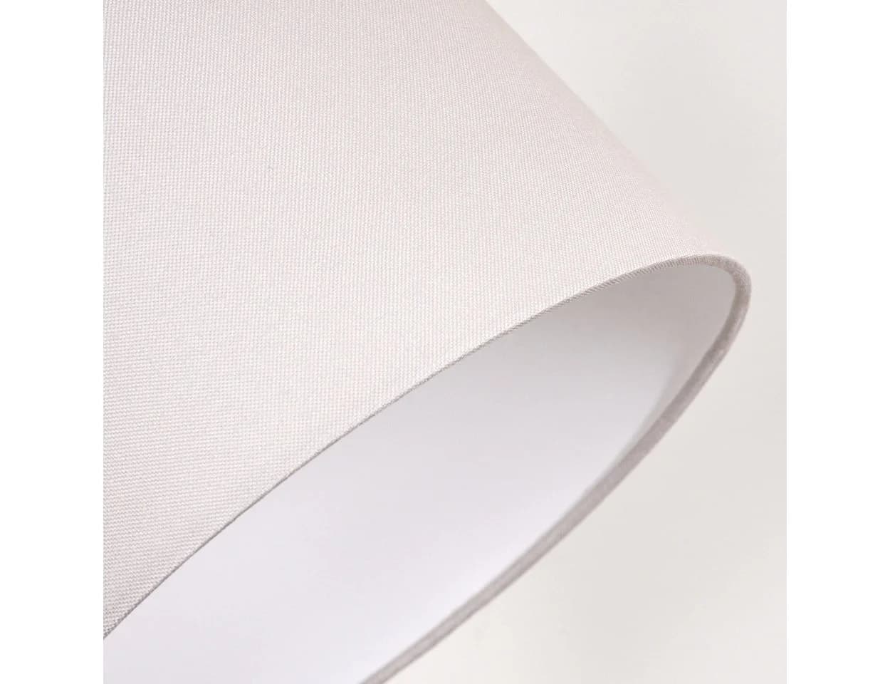 hofstein Stehlampe Beige/Weiß Metall/Stoff E27 - Bild 4