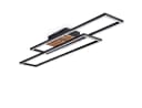hofstein Deckenleuchte Modern Schwarz/Holzoptik/Weiß LED 30W Verstellbar Bild 2