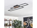 hofstein Deckenleuchte Modern Schwarz/Holzoptik/Weiß LED 30W Verstellbar Bild 3