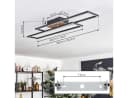 hofstein Deckenleuchte Modern Schwarz/Holzoptik/Weiß LED 30W Verstellbar Bild 5