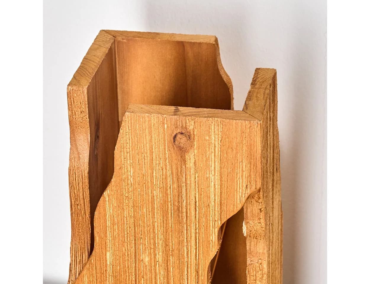 hofstein Tischleuchte Metall/Holz Schwarz/Naturfarben E27 - Bild 3