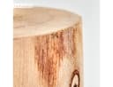 hofstein Stehlampe Skandinavisch Holz Metall Stoff Beige Schwarz Bild 5