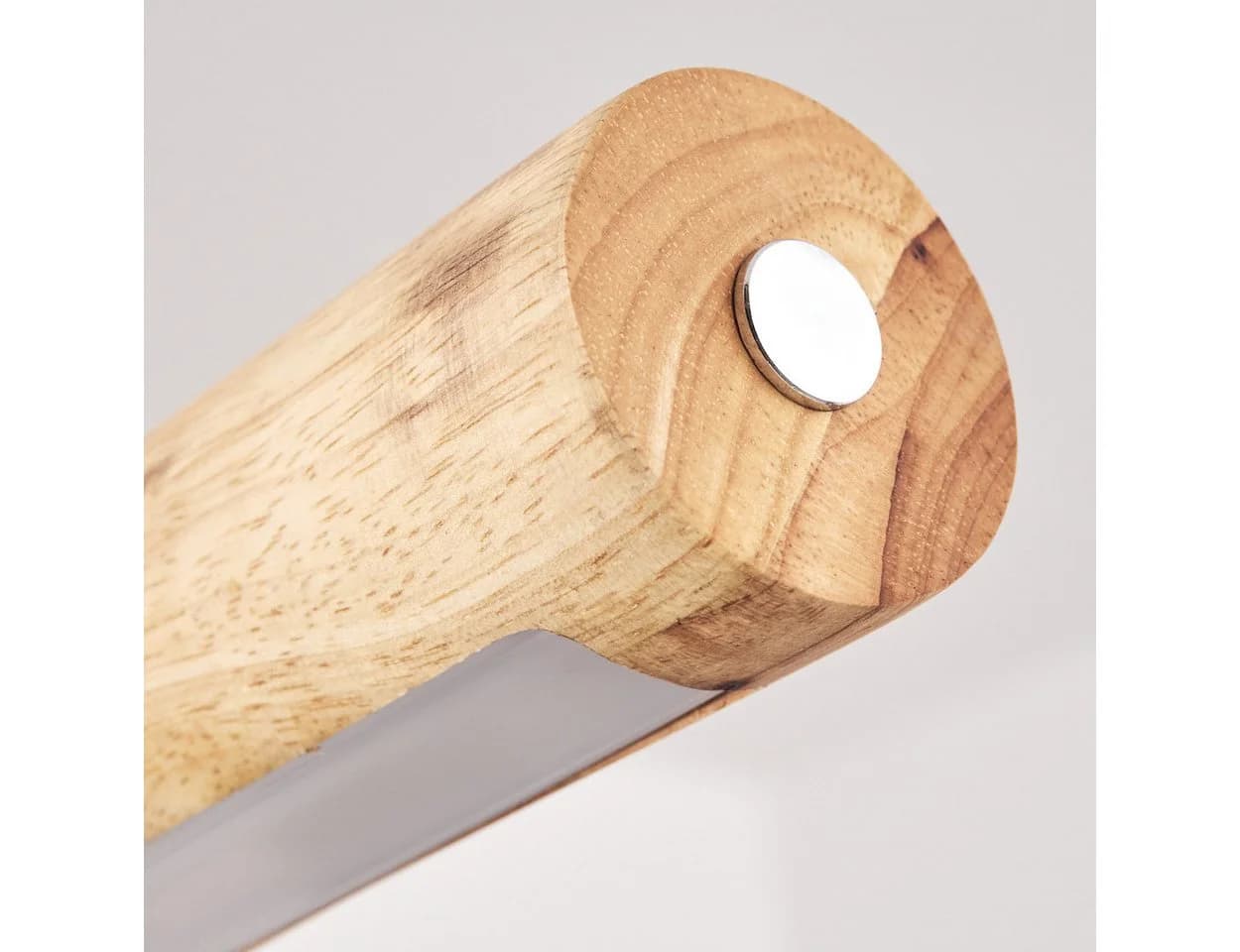 hofstein Pendelleuchte dimmbar LED Schwarz/Naturfarben Skandinavisch - Bild 3