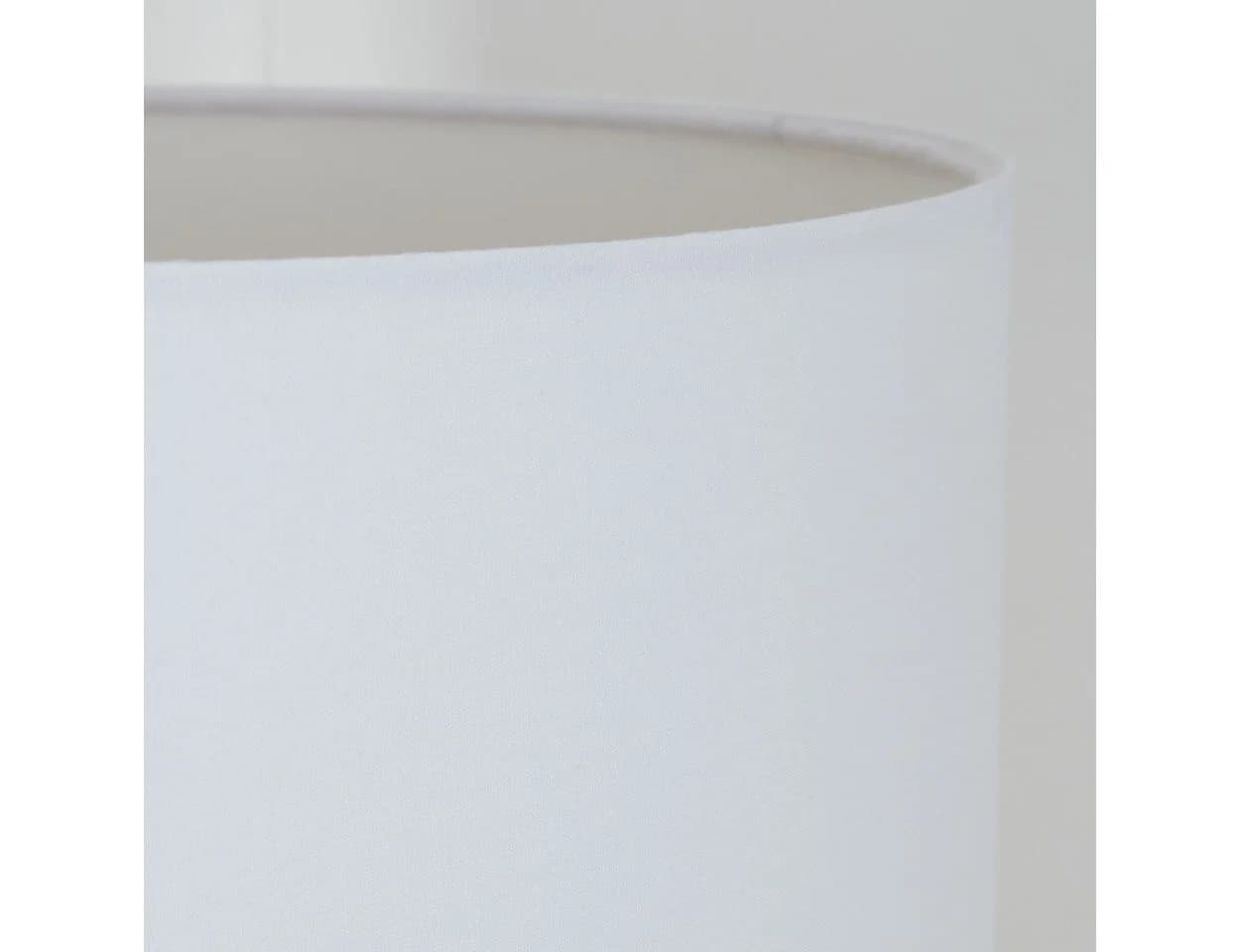 hofstein Stehlampe Holz Stoff Naturfarben Weiß E27 - Bild 4