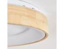 hofstein Deckenleuchte dimmbar LED Natur/Weiß Fernbedienung IP44 Bild 3