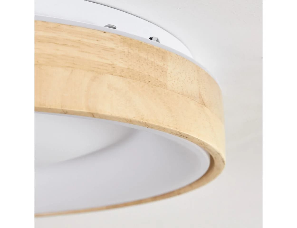 hofstein Deckenleuchte dimmbar LED Natur/Weiß Fernbedienung IP44 - Bild 3