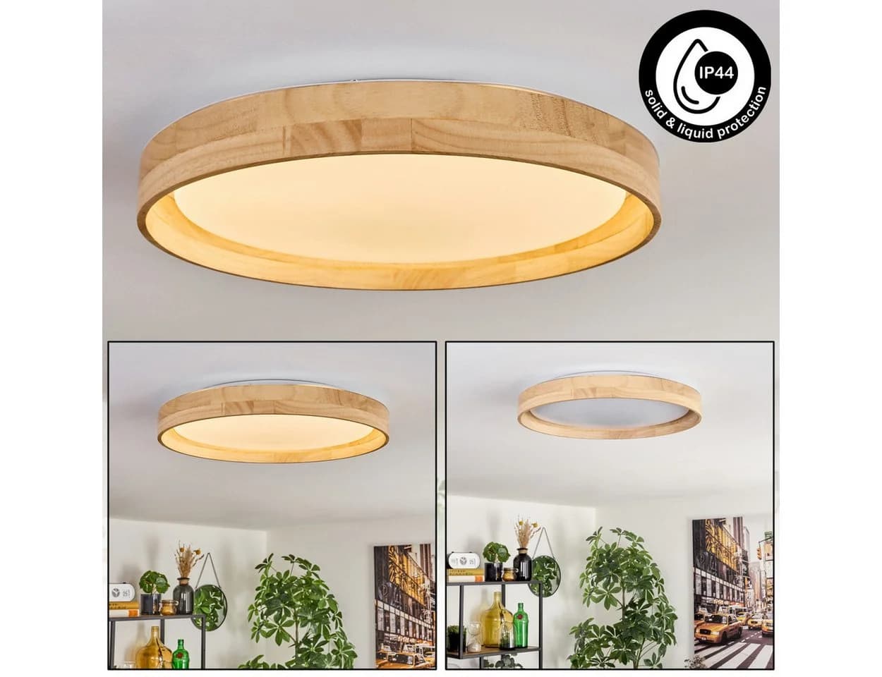 hofstein Deckenleuchte LED Skandinavisch Modern Weiß