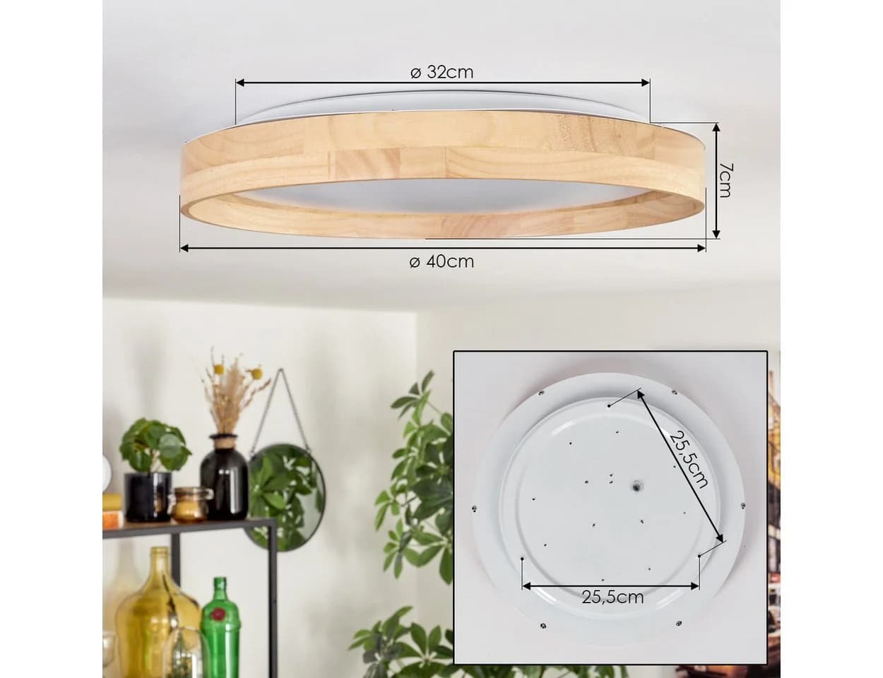 hofstein Deckenleuchte LED Skandinavisch Modern Weiß - Bild 5