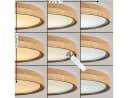hofstein Deckenleuchte dimmbar LED Weiß Holz Metall IP44 Bild 1