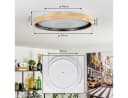 hofstein Deckenleuchte dimmbar LED Natur/Weiß IP44 Badezimmer Bild 5