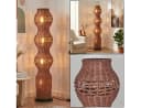 hofstein Stehlampe Rattan Schwarz Skandinavisch Boho Bild 2