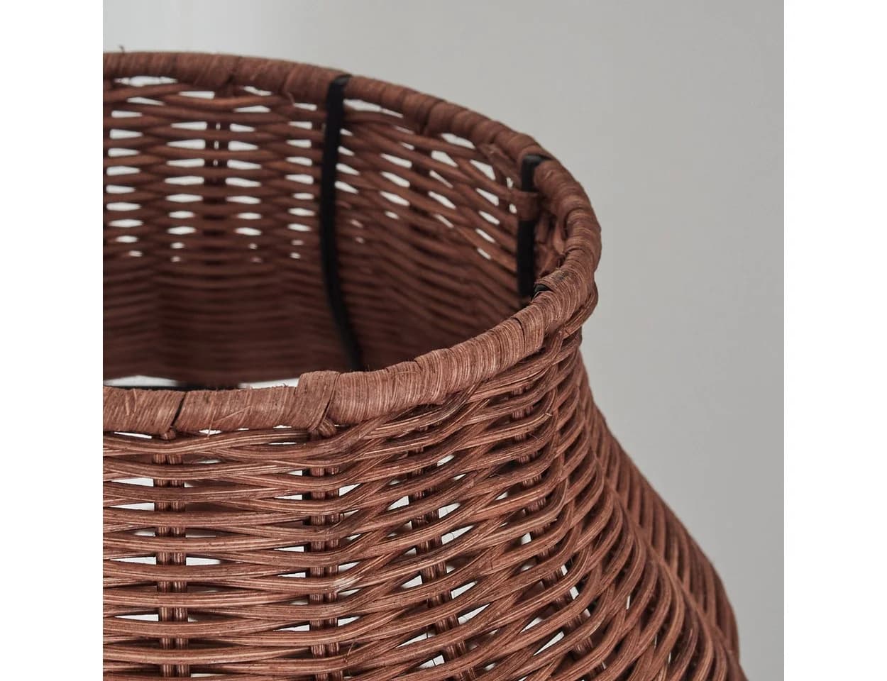 hofstein Stehlampe Rattan Schwarz Skandinavisch Boho - Bild 5