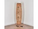 hofstein Stehlampe Skandinavisch Boho Bast Schwarz Bild 5