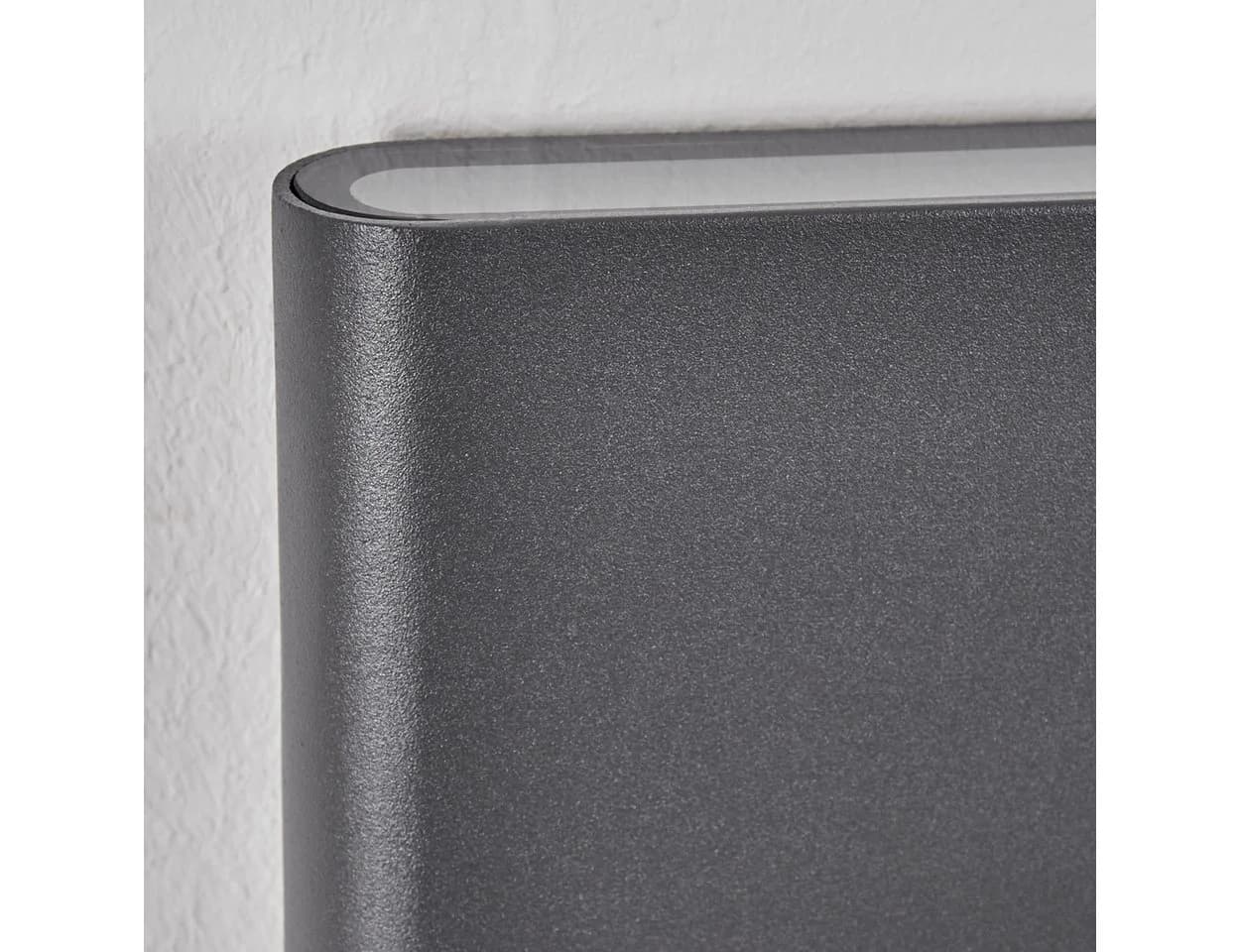 hofstein Außen-Wandleuchte Metall/Kunststoff Anthrazit/Weiß LED IP54 - Bild 5
