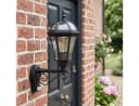 hofstein Außen-Wandleuchte Metall/Glas Schwarz/Klar E27 IP44 Bild 1
