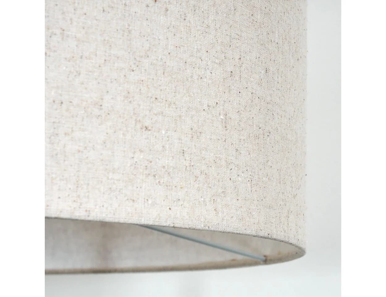 hofstein Stehlampe Holz/Stoff Schwarz/Beige/Weiß 155 cm - Bild 3
