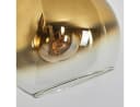 hofstein Bogenlampe Stehlampe Schwarz/Gold/Klar E27 Bild 3