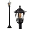 hofstein Pollerleuchte Wegeleuchte Metall/Glas Schwarz/Klar IP44 Gartenlampe E27 Bild 2