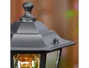 hofstein Pollerleuchte Wegeleuchte Metall/Glas Schwarz/Klar IP44 Gartenlampe E27 Bild 4
