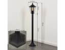hofstein Pollerleuchte Wegeleuchte Metall/Glas Schwarz/Klar IP44 Gartenlampe E27 Bild 5