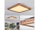 hofstein Deckenleuchte Schwarz Holzoptik Weiß LED Bild 3