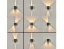 hofstein Außen-Wandleuchte mit Bewegungsmelder LED Anthrazit/Klar IP54 Bild 1