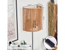 hofstein Wandleuchte Boho-Design Metall/Seil/Bast Schwarz/Natur E27 Bild 4