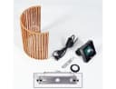 hofstein Wandleuchte Boho-Design Metall/Seil/Bast Schwarz/Natur E27 Bild 5