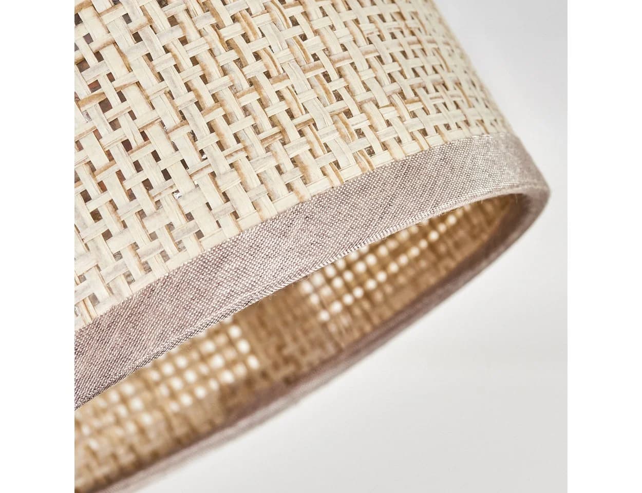 hofstein Deckenleuchte Boho-Style Metall/Papier Schwarz/Beige - Bild 3