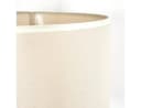 hofstein Stehlampe Boho-Style Holz/Stoff Beige/Weiß E27 Bild 3
