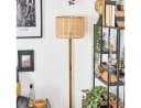 hofstein Stehlampe Boho-Style Holz/Wienergeflecht Beige Bild 3