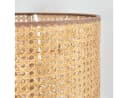 hofstein Stehlampe Modern Skandinavisch Holz Rattan Naturfarben Bild 3