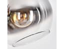 hofstein Stehlampe Metall/Glas Schwarz/Chrom Retro-Design Bild 3