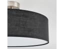 hofstein Deckenleuchte Boho Design Metall Stoff Schwarz Weiß E27 Bild 3
