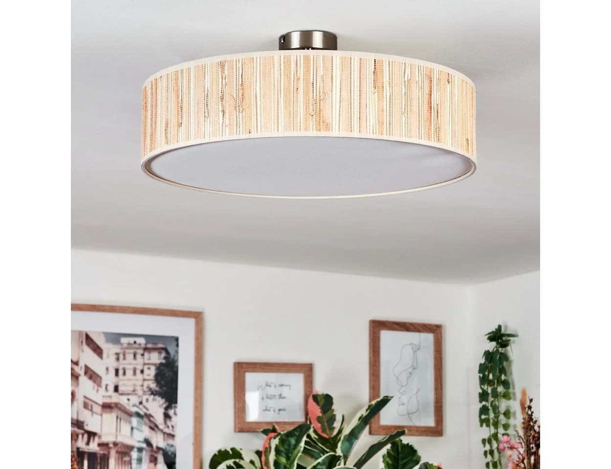 hofstein Deckenleuchte Boho-Design 50 cm E27