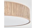 hofstein Deckenleuchte Boho Design Metall Binsenstroh Beige Weiß E27 Bild 3