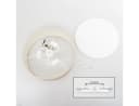 hofstein Deckenleuchte Boho Metall Papier Stoff Nickel Beige Bild 5