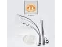 hofstein Stehlampe Weiß/Chrom Bernsteinfarben Marmorfuß Bild 5