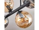 Retro Deckenleuchte aus Metall und Glas Bild 3