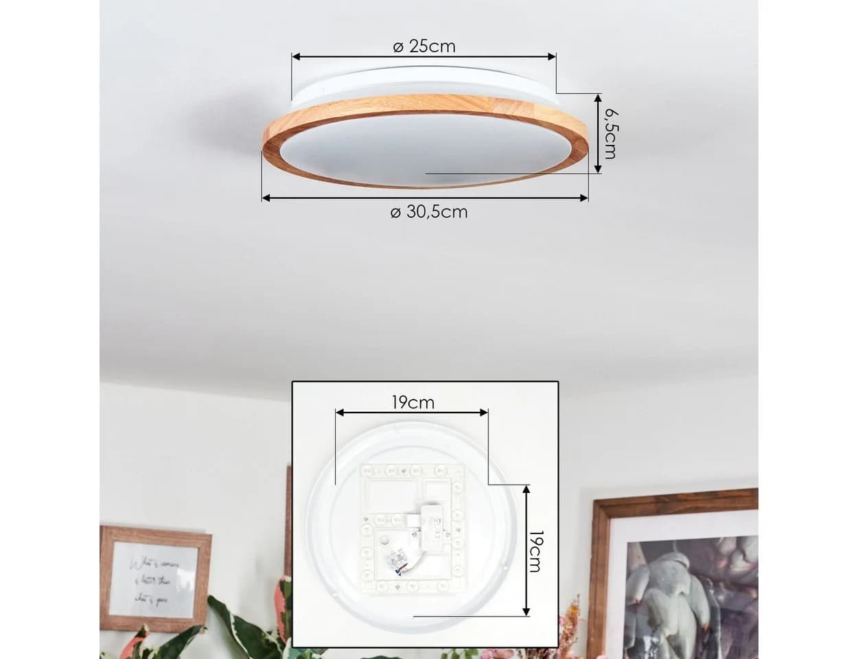 hofstein Deckenleuchte Boho-Design 30,5 cm LED 16 Watt - Bild 4