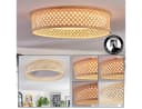 hofstein Deckenleuchte dimmbar LED Retro/Boho Weiß/Bambus Bild 2