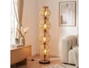 hofstein Stehlampe Bambus Boho-Style E27 Schwarz Bild 3