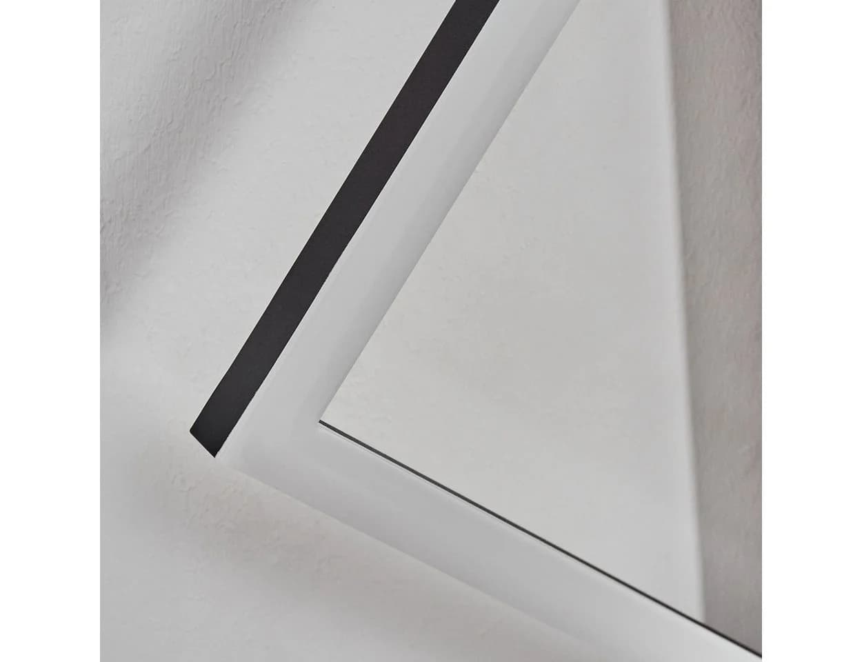 hofstein Wandleuchte LED Metall/Kunststoff Holzoptik Schwarz/Weiß - Bild 3