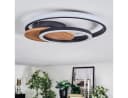 hofstein Deckenleuchte Metall/Kunststoff Holzoptik Schwarz/Weiß LED 3000K Bild 5