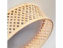 hofstein Deckenleuchte Boho Design CCT einstellbar Bambus Metall Weiß Bild 3