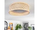 hofstein Deckenleuchte Boho Design CCT einstellbar Bambus Metall Weiß Bild 5