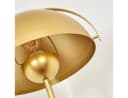 hofstein Stehlampe Gold Metall Retro Design Fußschalter E27 Bild 3