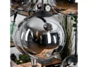 hofstein Hängeleuchte Schwarz/Rauchfarben Metall/Glas 8x E27 Bild 3