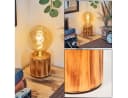 hofstein Tischleuchte Holz Boho Design E27 Bild 2