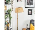 hofstein Stehlampe Rattan/Wienergeflecht Boho-Style Bild 1